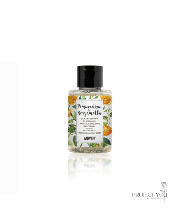 MINI Szampon - Szampon Pomarańcza i Bergamotka - do normalnej i przetłuszczającej się skóry głowy 50 ml.