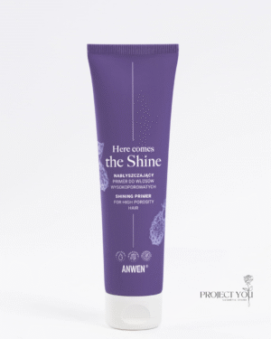 Projekt bez nazwy (12) HERE COMES THE SHINE - Nabłyszczający primer do włosów wysokoporowatych - 100ml