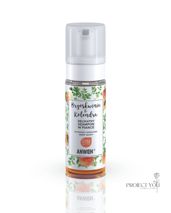 Projekt bez nazwy (7) Szampon w PIANCE Brzoskwinia i Kolendra – do suchej i wrażliwej skóry głowy 170ml.