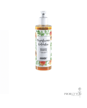 Projekt bez nazwy (79) Szampon Brzoskwinia i Kolendra – do suchej i wrażliwej skóry głowy 200ml.