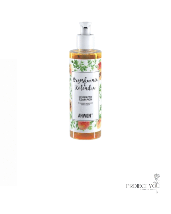 Szampon Brzoskwinia i Kolendra – do suchej i wrażliwej skóry głowy 200ml.